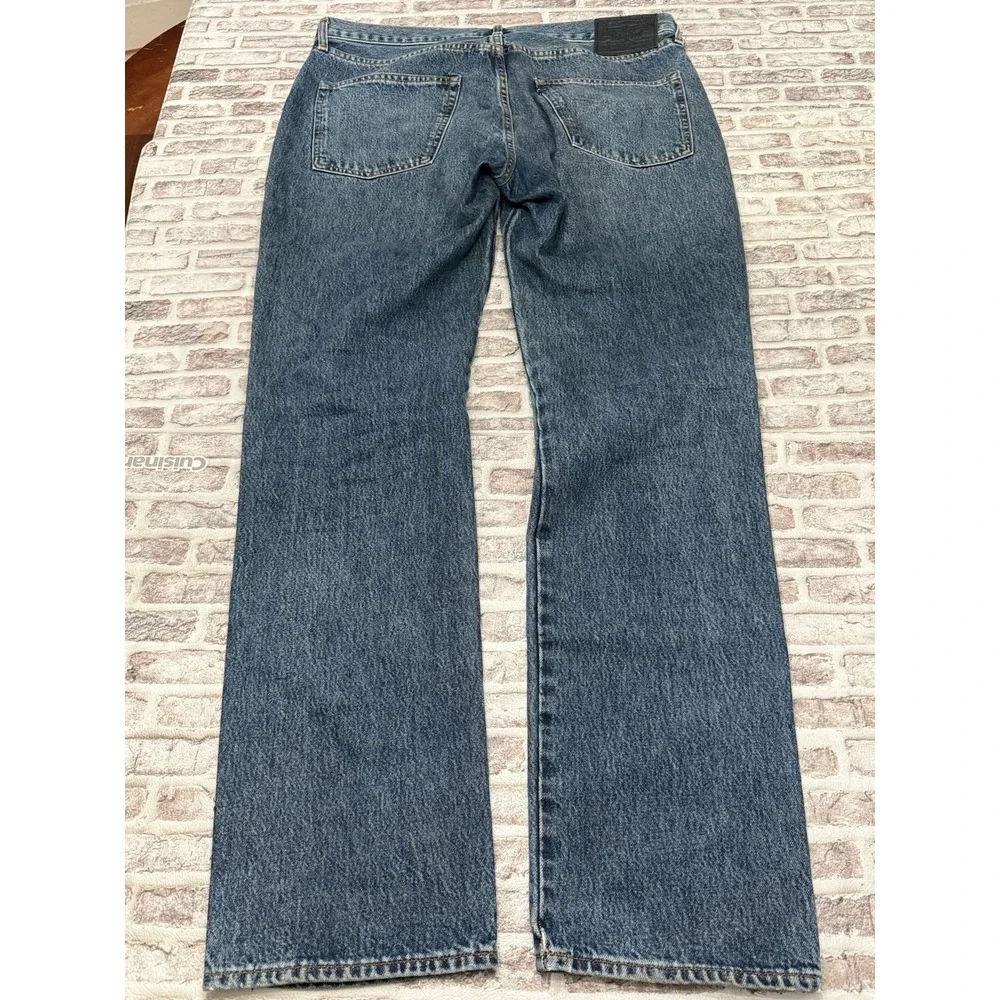Levis Jeans 511 Mens 36x32 Blue Slim Made‎ and Crafted Big E Whiskers Premium